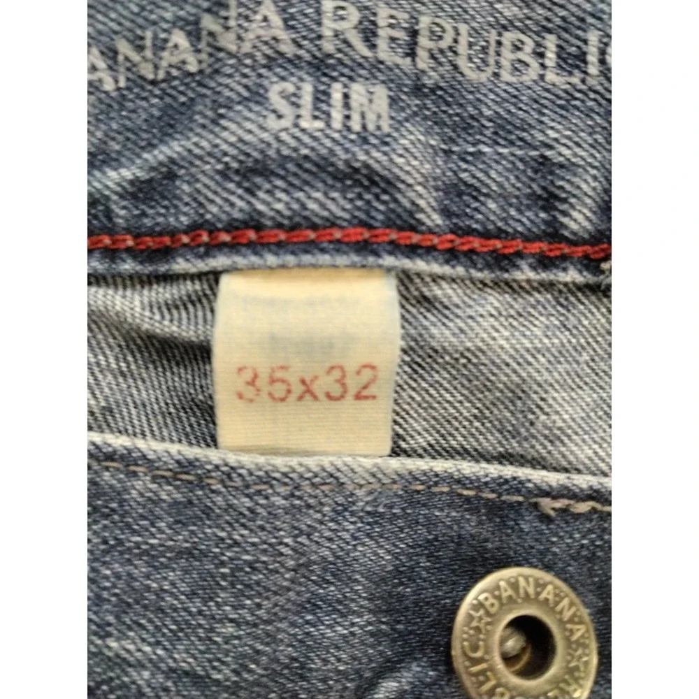 Banana Republic Jeans Mens 35x32 Straight Fit Denim Jeans